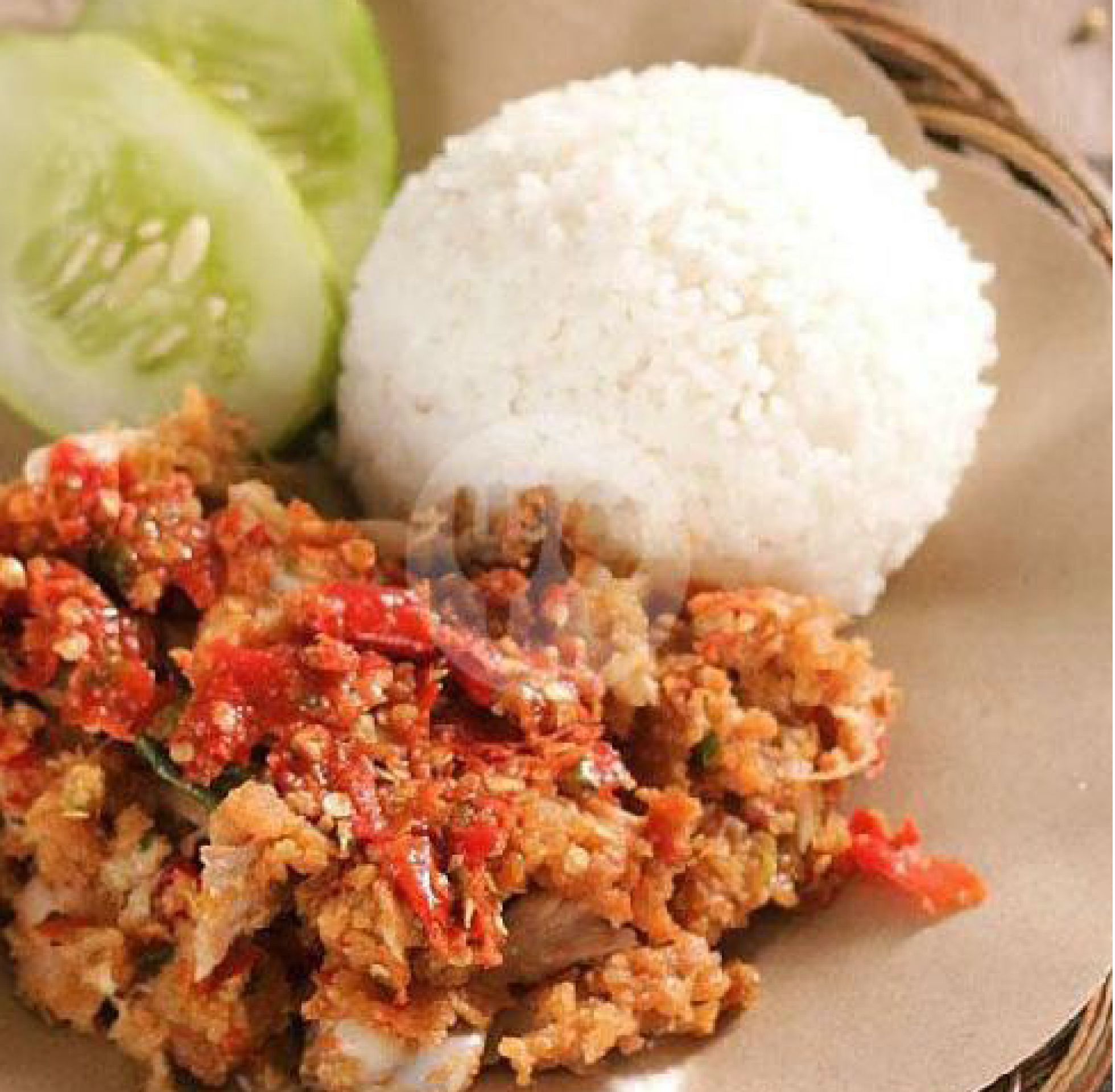 Paket Telor Geprek sambal Korek