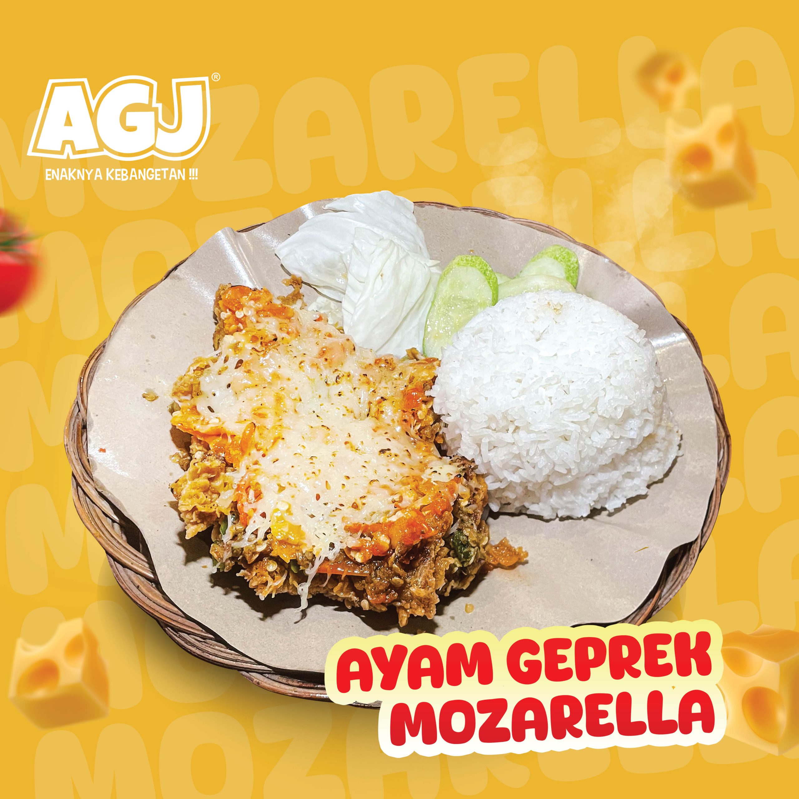 Ayam Geprek Mozza Meleleh